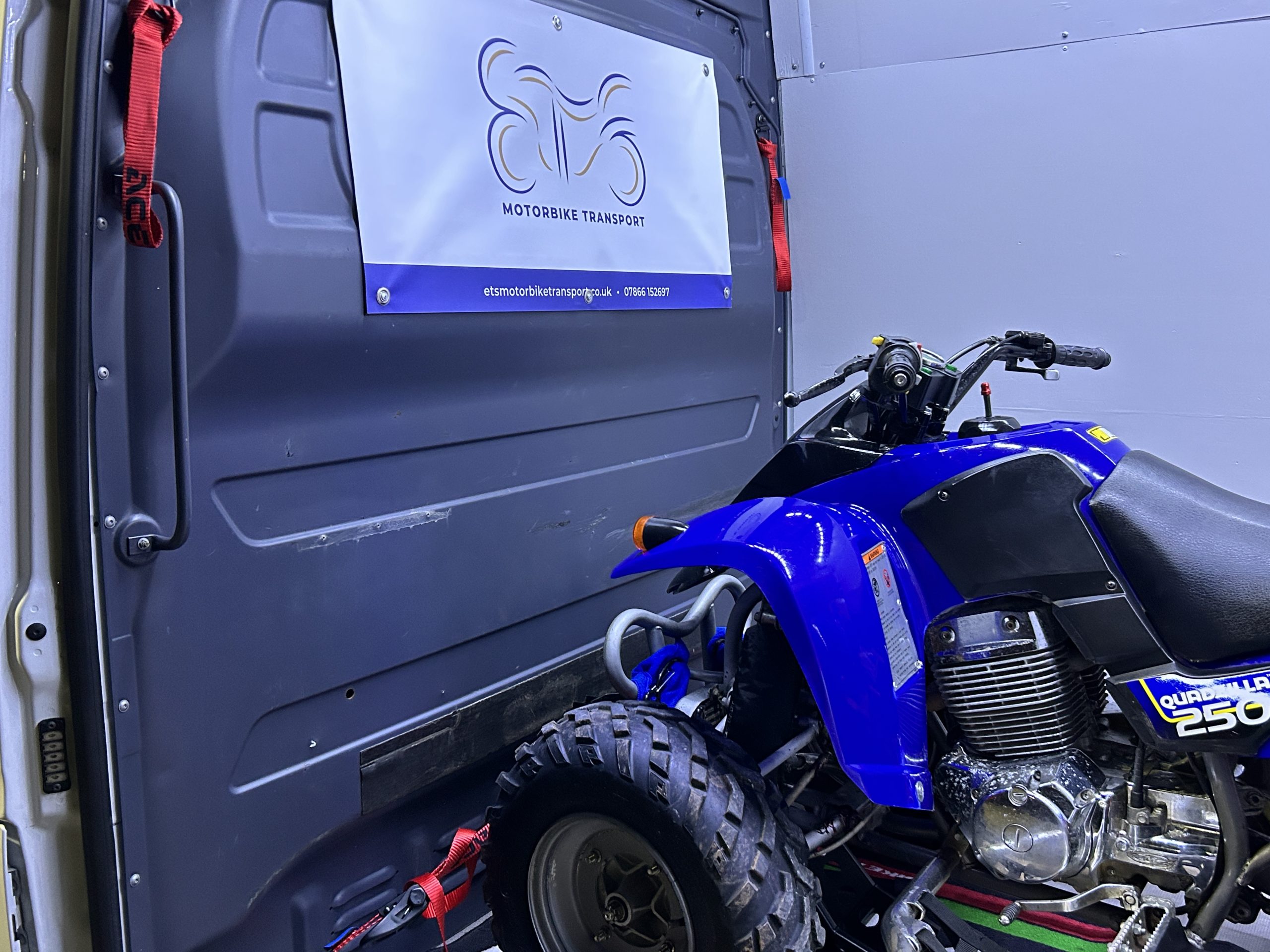 Quadzilla collected and delivered by ETS Motorbike Transport from Nottingham to Colchester