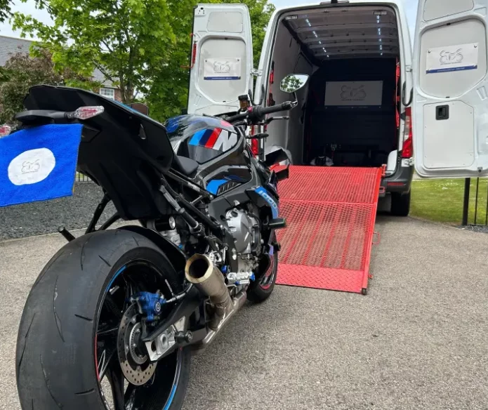 Collected and delivered in Essex by ETS Motorbike Transport