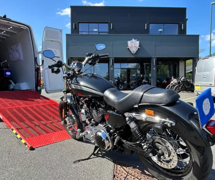 Harley Davidson - Transported by ETS Motorbike Transport, Suffolk