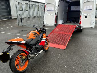 Honda CBR600F collected and delivered by ETS Motorbike Transport