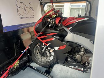 motorcycle delivery service Aprilia RS125 ETS motorcycle Transport