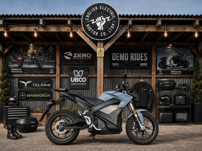 Electric motorcycle collection from English Electric Motor Co by ETS Motorbike Transport