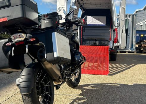 BMW 1250GS collected and delivered by ETS Motorbike Transport
